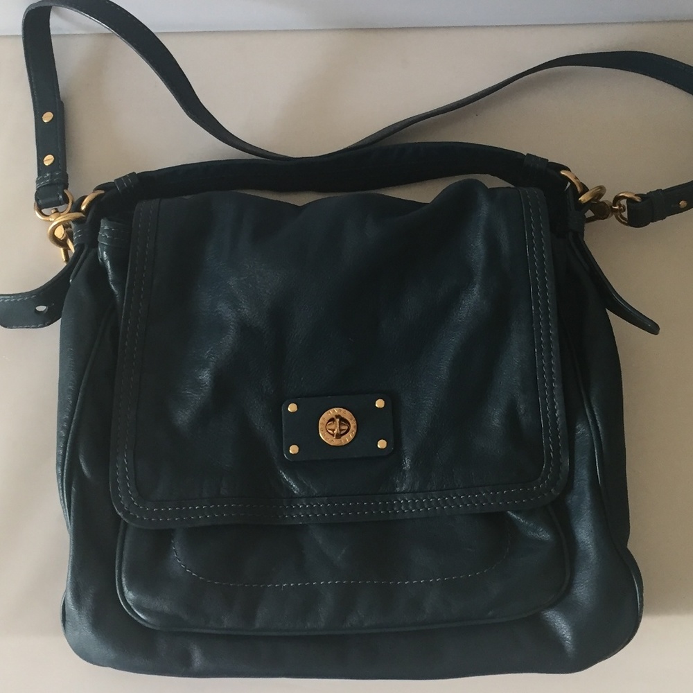 MARC BY MARC JACOBS Blue Leather Large Purse - Picture 2 of 8